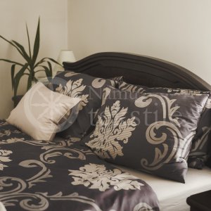 Mako satin bedding set CHOCO